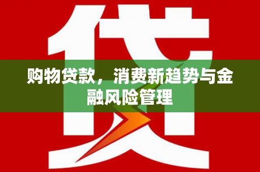 分宜购物贷款，消费新趋势与金融风险管理