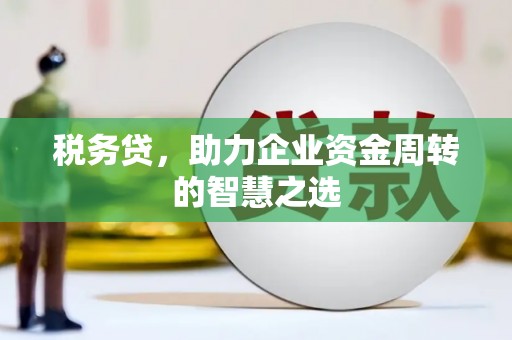 分宜税务贷，助力企业资金周转的智慧之选