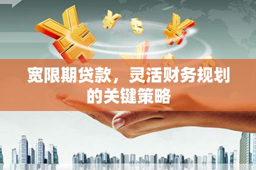 分宜宽限期贷款，灵活财务规划的关键策略