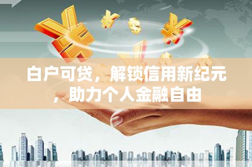 分宜白户可贷，解锁信用新纪元，助力个人金融自由