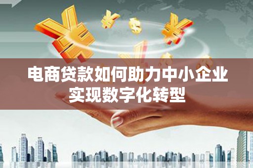 分宜电商贷款如何助力中小企业实现数字化转型