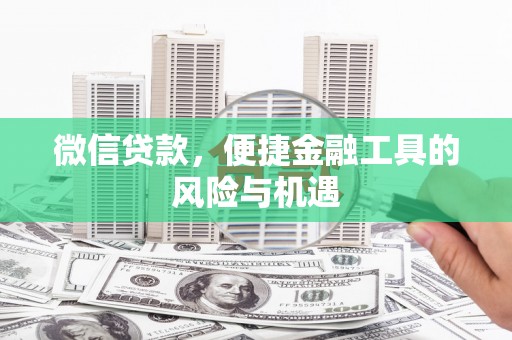 分宜微信贷款，便捷金融工具的风险与机遇