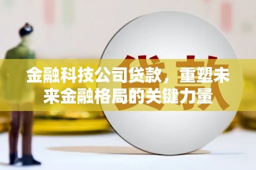 分宜金融科技公司贷款，重塑未来金融格局的关键力量