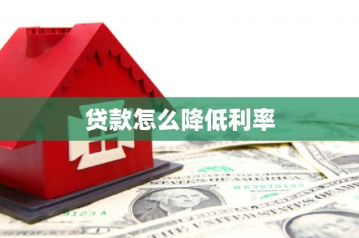 分宜贷款怎么降低利率