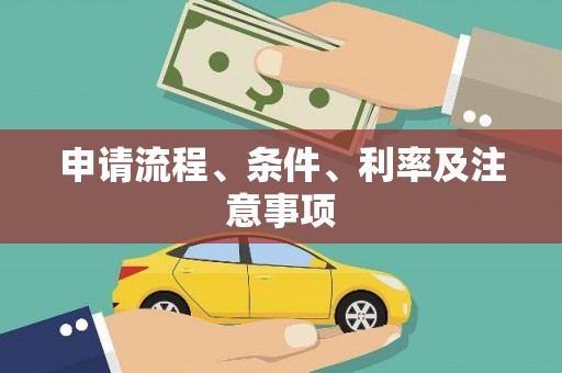分宜申请流程、条件、利率及注意事项