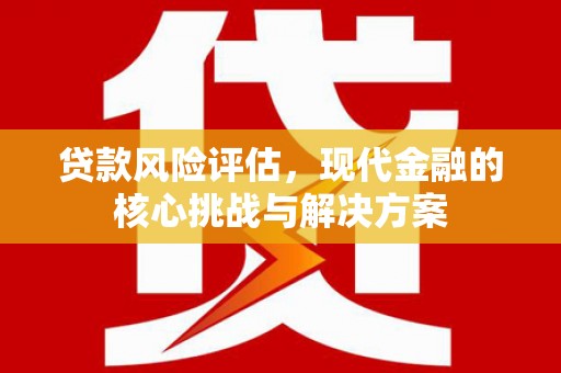 分宜贷款风险评估，现代金融的核心挑战与解决方案