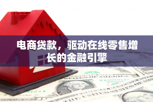 分宜电商贷款，驱动在线零售增长的金融引擎