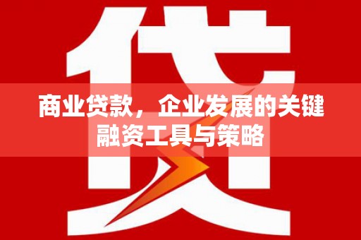 分宜商业贷款，企业发展的关键融资工具与策略