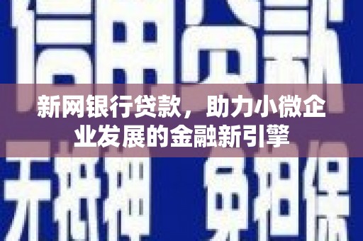 分宜新网银行贷款，助力小微企业发展的金融新引擎