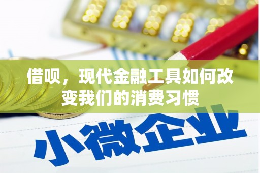 分宜借呗，现代金融工具如何改变我们的消费习惯
