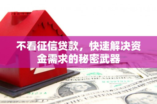 分宜不看征信贷款，快速解决资金需求的秘密武器
