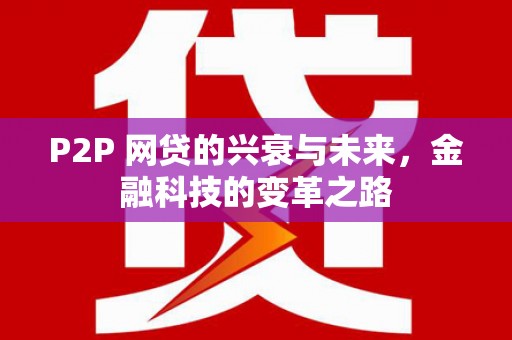 分宜P2P 网贷的兴衰与未来，金融科技的变革之路