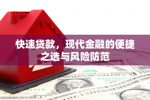 分宜快速贷款，现代金融的便捷之选与风险防范
