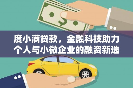 分宜度小满贷款，金融科技助力个人与小微企业的融资新选择