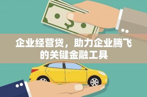 分宜企业经营贷，助力企业腾飞的关键金融工具