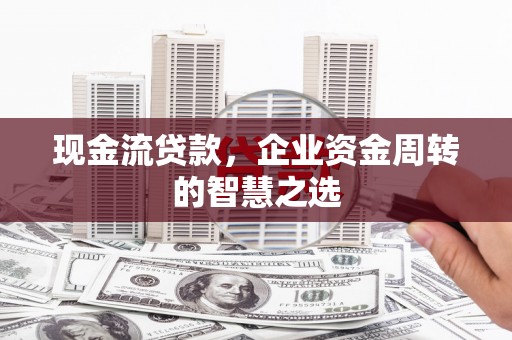 分宜现金流贷款，企业资金周转的智慧之选