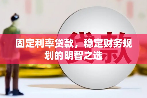 分宜固定利率贷款，稳定财务规划的明智之选