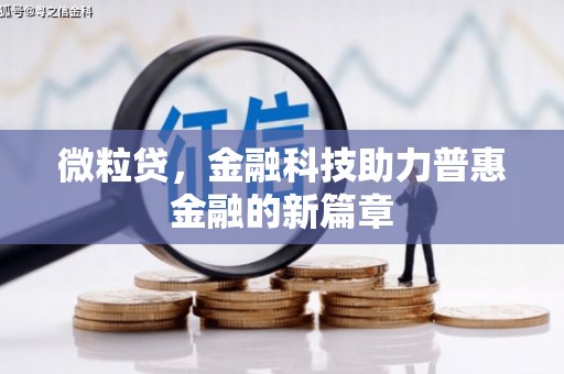 分宜微粒贷，金融科技助力普惠金融的新篇章