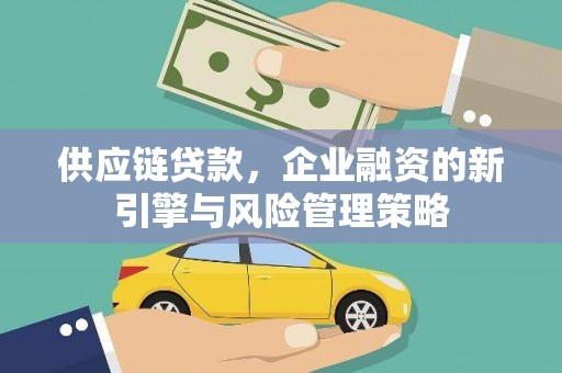 分宜供应链贷款，企业融资的新引擎与风险管理策略