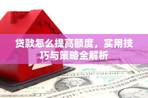 分宜贷款怎么提高额度，实用技巧与策略全解析
