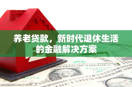 分宜养老贷款，新时代退休生活的金融解决方案