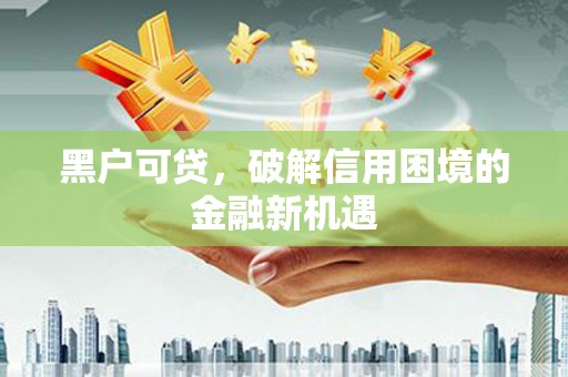 分宜黑户可贷，破解信用困境的金融新机遇