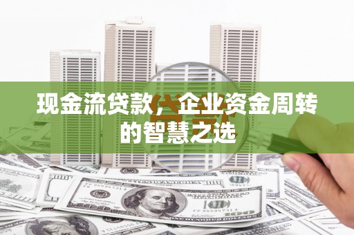 分宜现金流贷款，企业资金周转的智慧之选