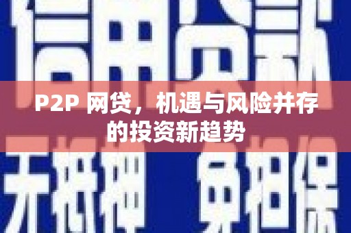 分宜P2P 网贷，机遇与风险并存的投资新趋势