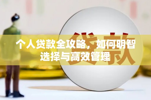 分宜个人贷款全攻略，如何明智选择与高效管理
