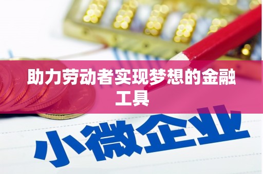 分宜助力劳动者实现梦想的金融工具