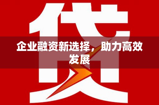 分宜企业融资新选择，助力高效发展