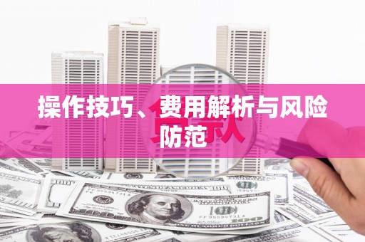 分宜操作技巧、费用解析与风险防范