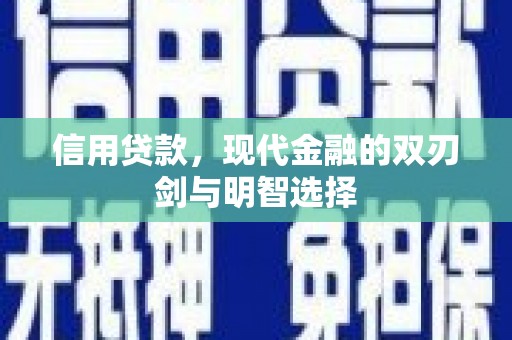 分宜信用贷款，现代金融的双刃剑与明智选择